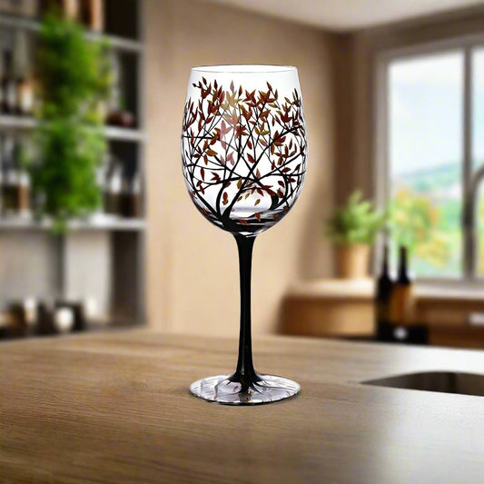 Seasons in Bloom Wine Goblet