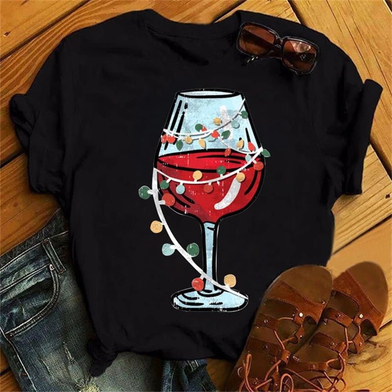 Festive Wine Tee