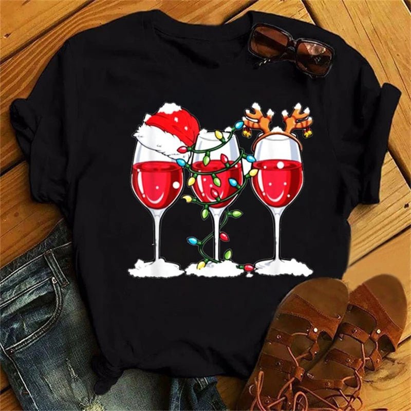 Festive Wine Tee