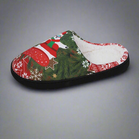 Festive Print Slippers